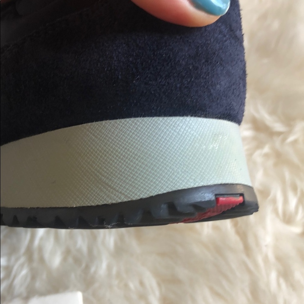 Authentic Prada Navy Suede Runners Sneakers Shoes - Picture 8 of 8